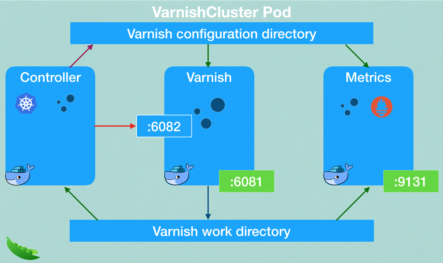 Varnish cluster pod